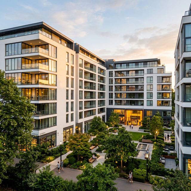 ЖК — вечерний вид