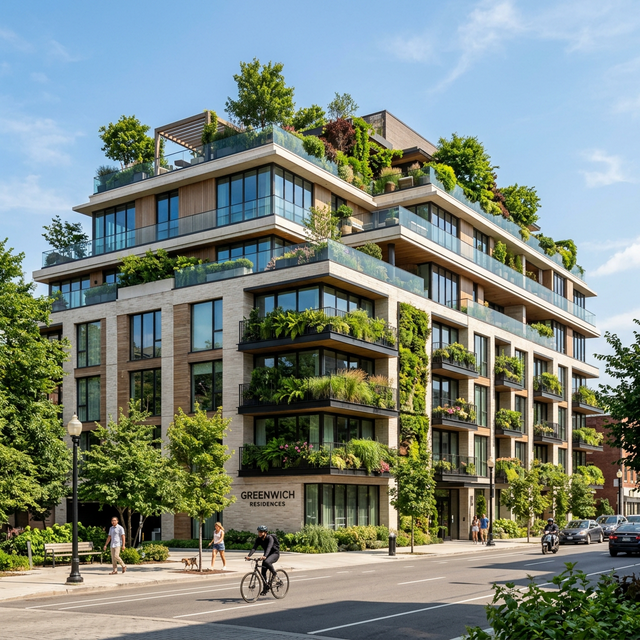 Террасы и зелень