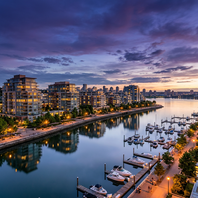 Набережная в сумерках