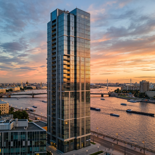 Башня на закате